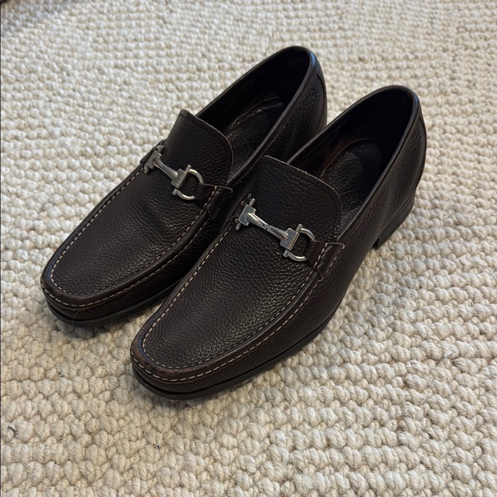 Men's Brown Leather Loafers